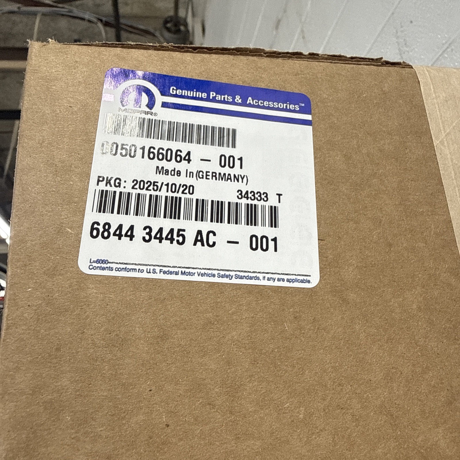 Genuine Mopar Electric Coolant Heater 68443445AC Genuine Mopar Electric Coolant Heater 68443445AC
