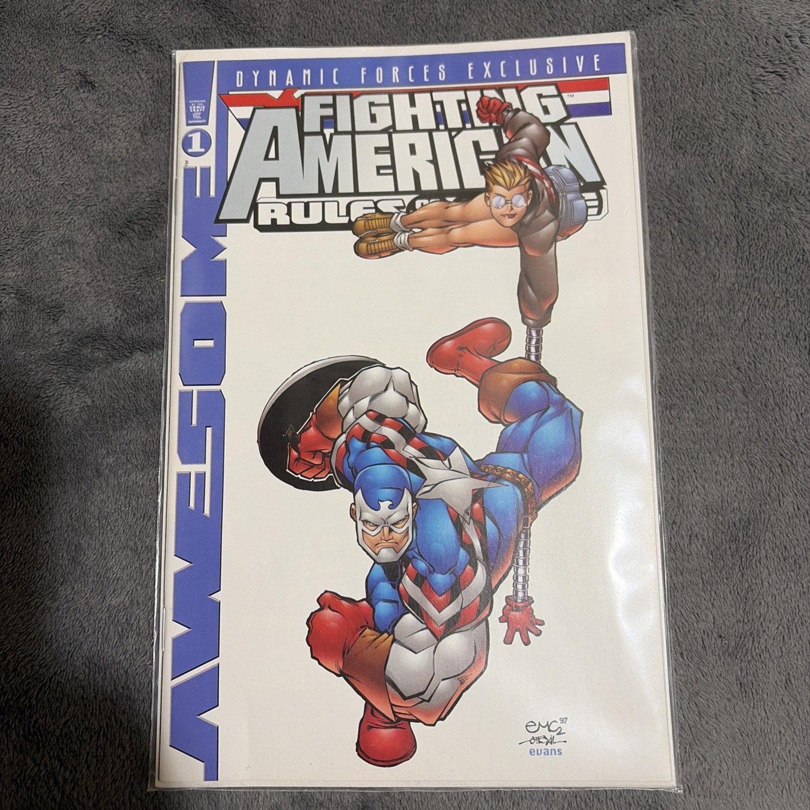 The Fighting American #1 DF Exclusive Alternate Cover Limit EDT. Of 2500 COA NM- The Fighting American #1 DF Exclusive Alternate Cover Limit EDT. Of 2500 COA NM-