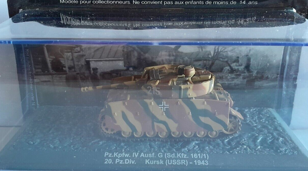 Z2) Die Cast Tank - Pz.Kpfw. IV Ausf.G - Kursk (USSR) 1943 - Scale 1/72