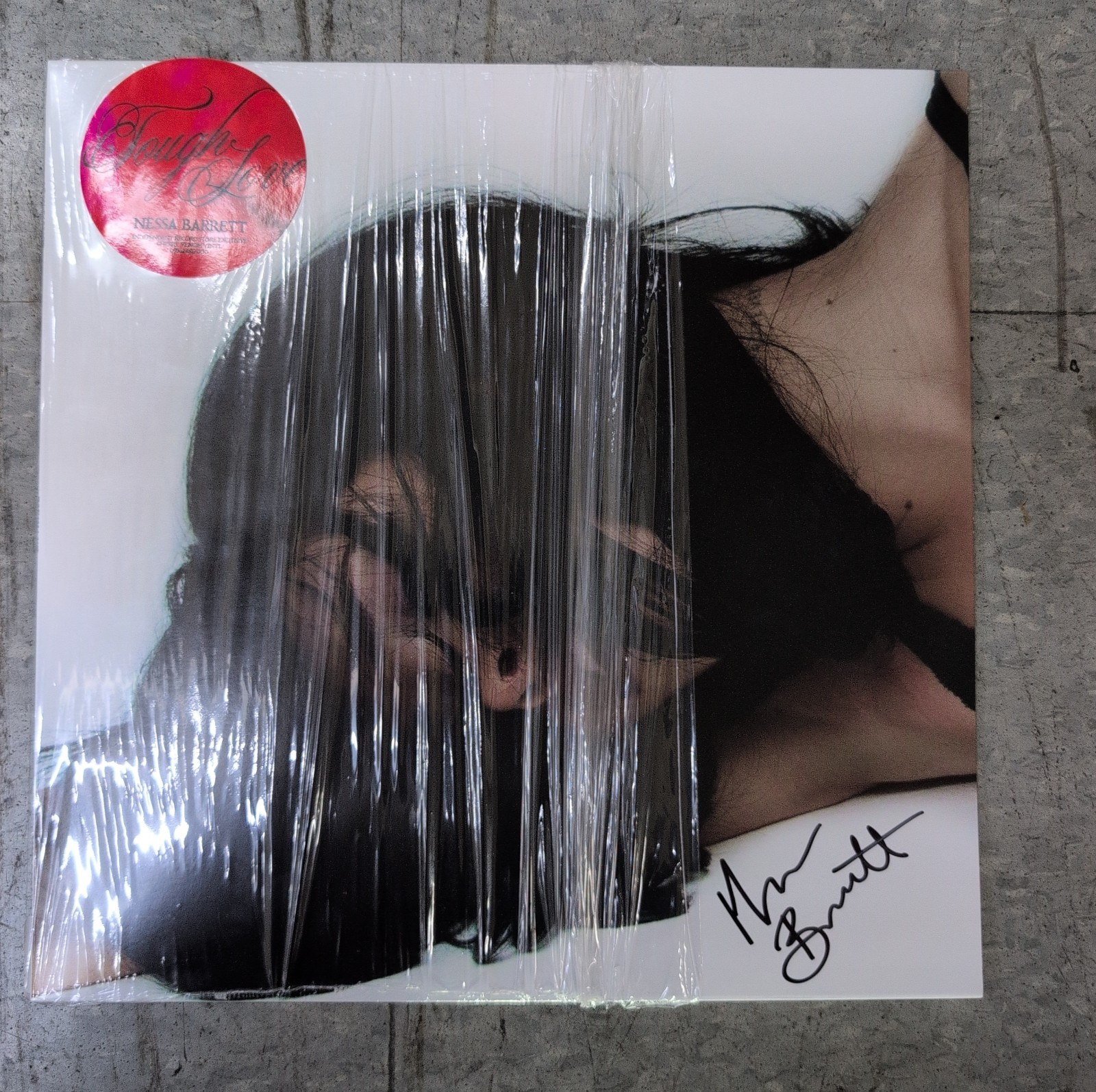 NESSA BARRETT Signed ON COVER Tough Love Exclusive Cherry Venom Vinyl Record NESSA BARRETT Signed ON COVER Tough Love Exclusive Cherry Venom Vinyl Record