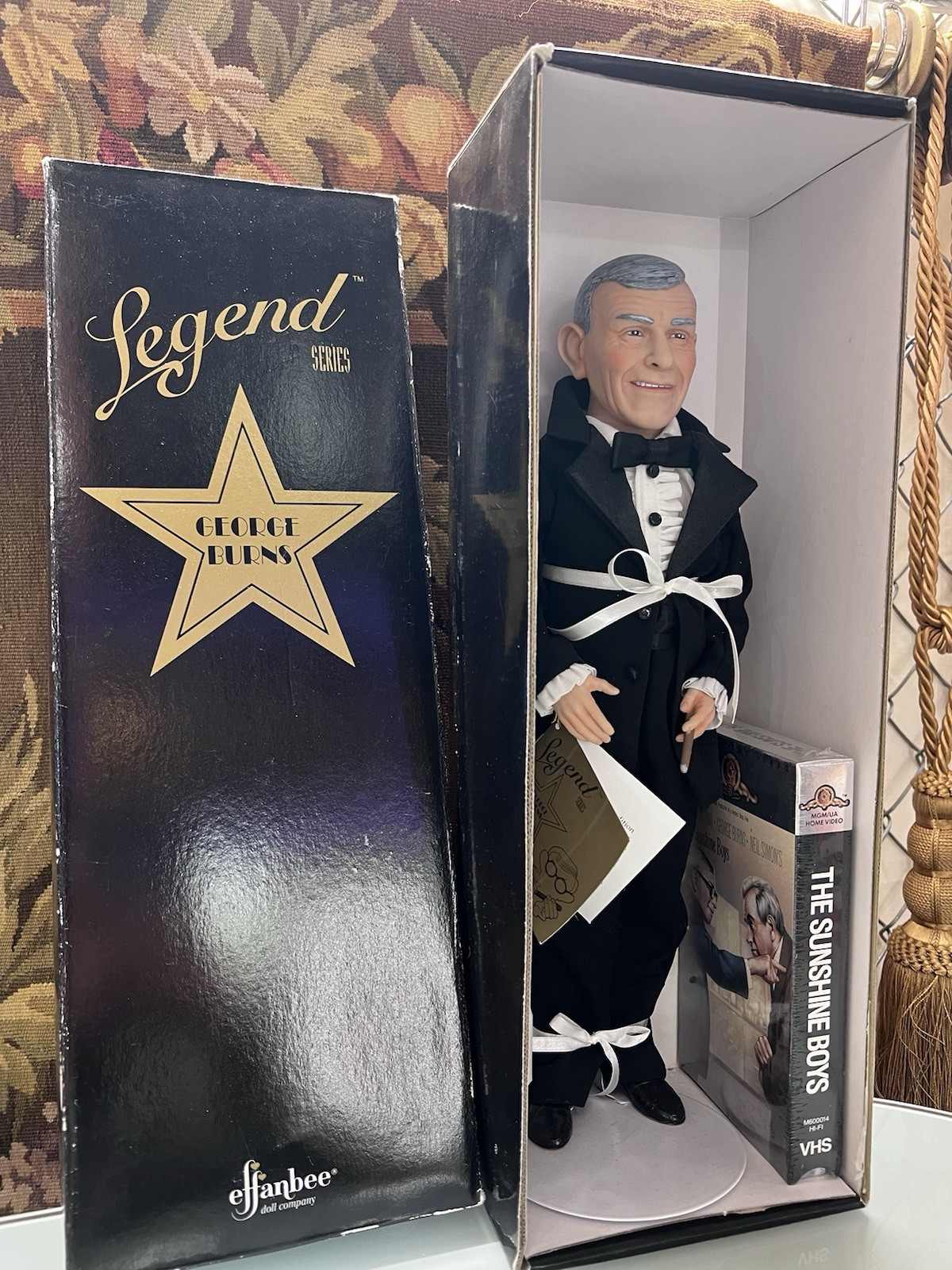 Effanbee Legend Series George Burns Collectible Doll With VHS accessory Effanbee Legend Series George Burns Collectible Doll With VHS accessory