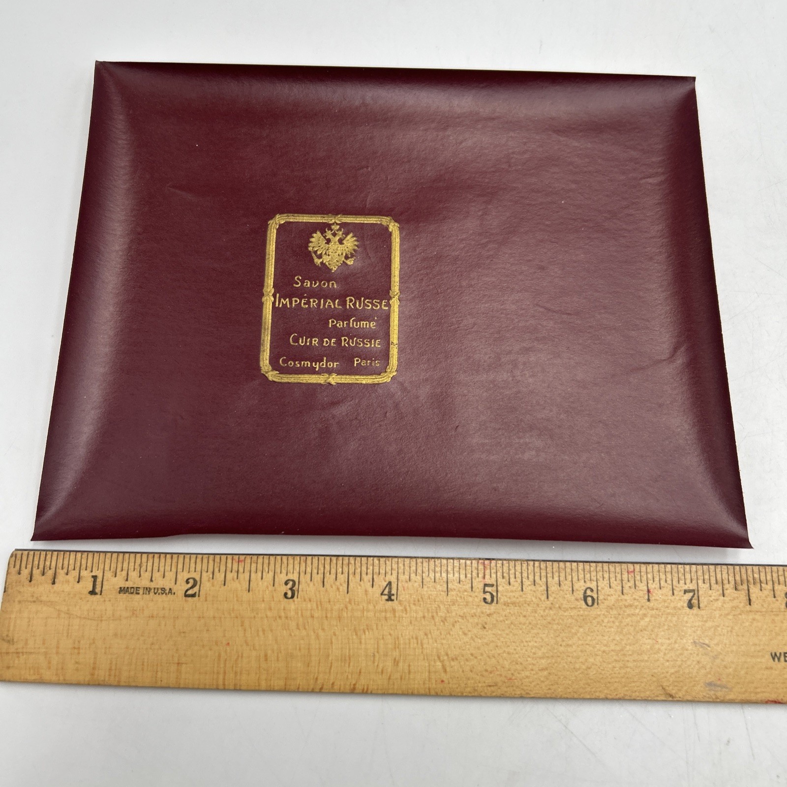 Vintage Savon Imperial Russe parfume Cuir De Russie Label Vintage Savon Imperial Russe parfume Cuir De Russie Label