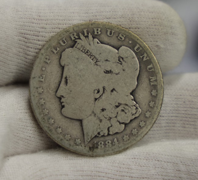 1884 US Morgan Silver Dollar $1 G (Cleaned) 1884 US Morgan Silver Dollar $1 G (Cleaned)