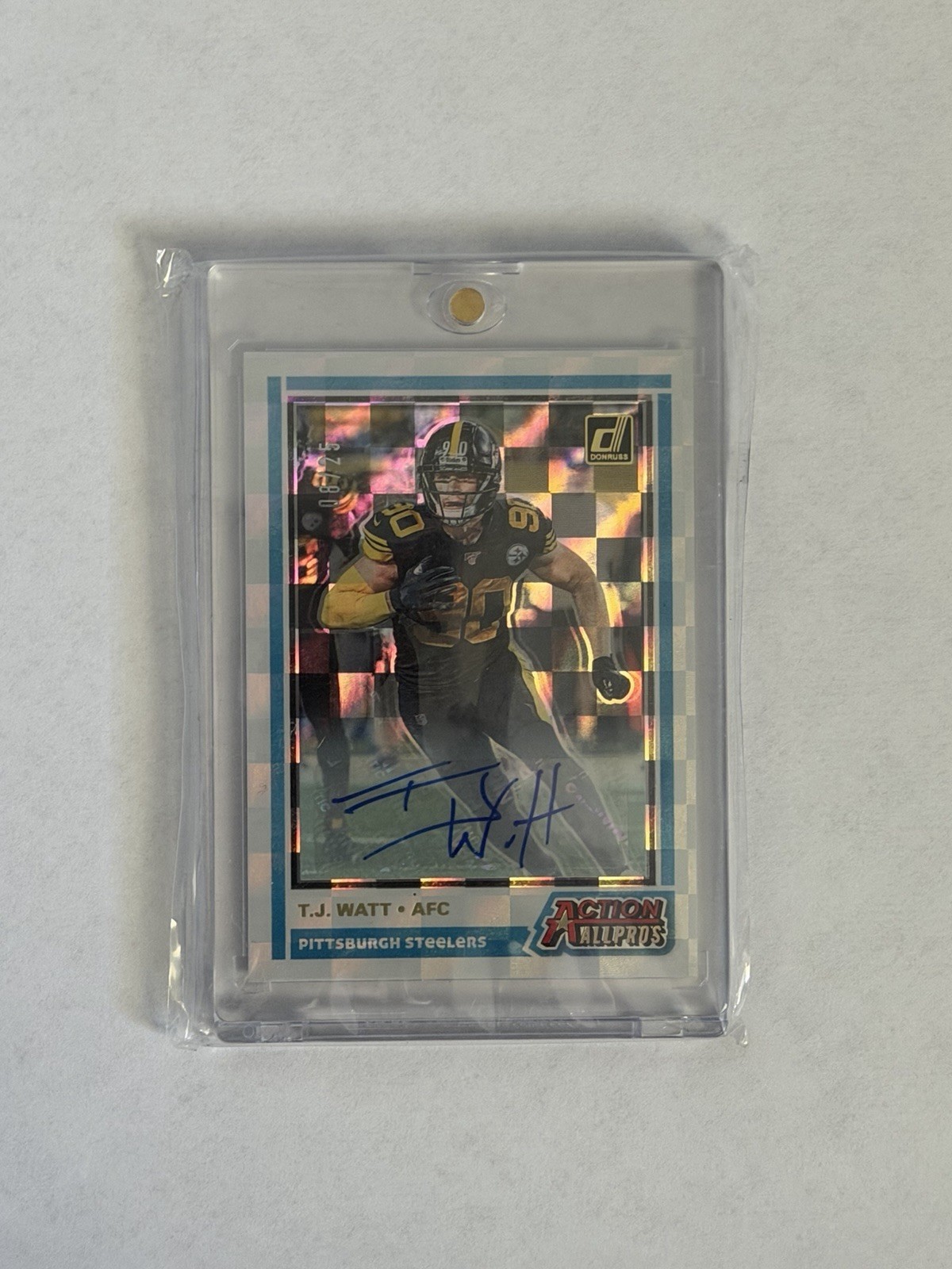 2020 Panini Donruss - Action All-Pros T.J. Watt Auto /25 RARE