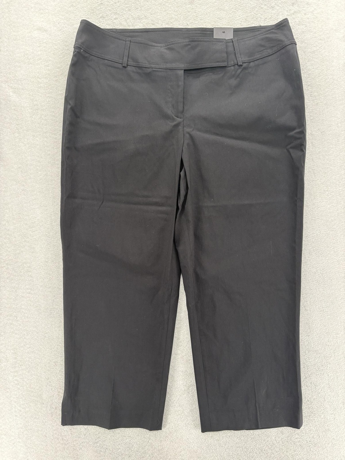 Lane Bryant Totally Cropped Pants Womens 16 Black Straight Leg Stretch Career
