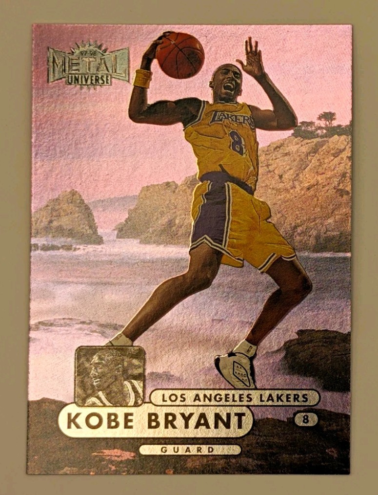 SkyBox 1997-98 Metal Universe Kobe Bryant #81 Los Angeles Lakers NBA Card SkyBox 1997-98 Metal Universe Kobe Bryant #81 Los Angeles Lakers NBA Card