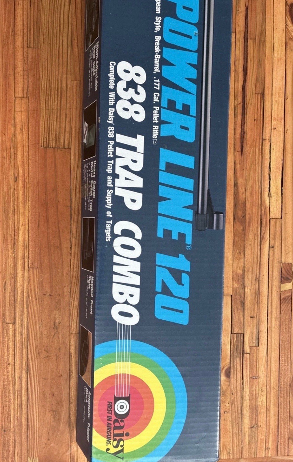 Daisy Model 120 Air Rifle .177 Cal Break Barrel 838 Trap Combo W/ Targets New