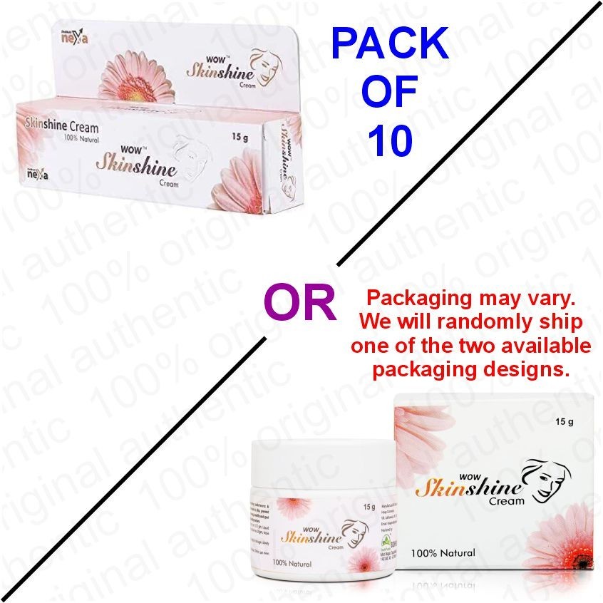 WOW Skins shine face cream 15g ( Pack of 10) Bulk/Wholesale Price WOW Skins shine face cream 15g ( Pack of 10) Bulk/Wholesale Price