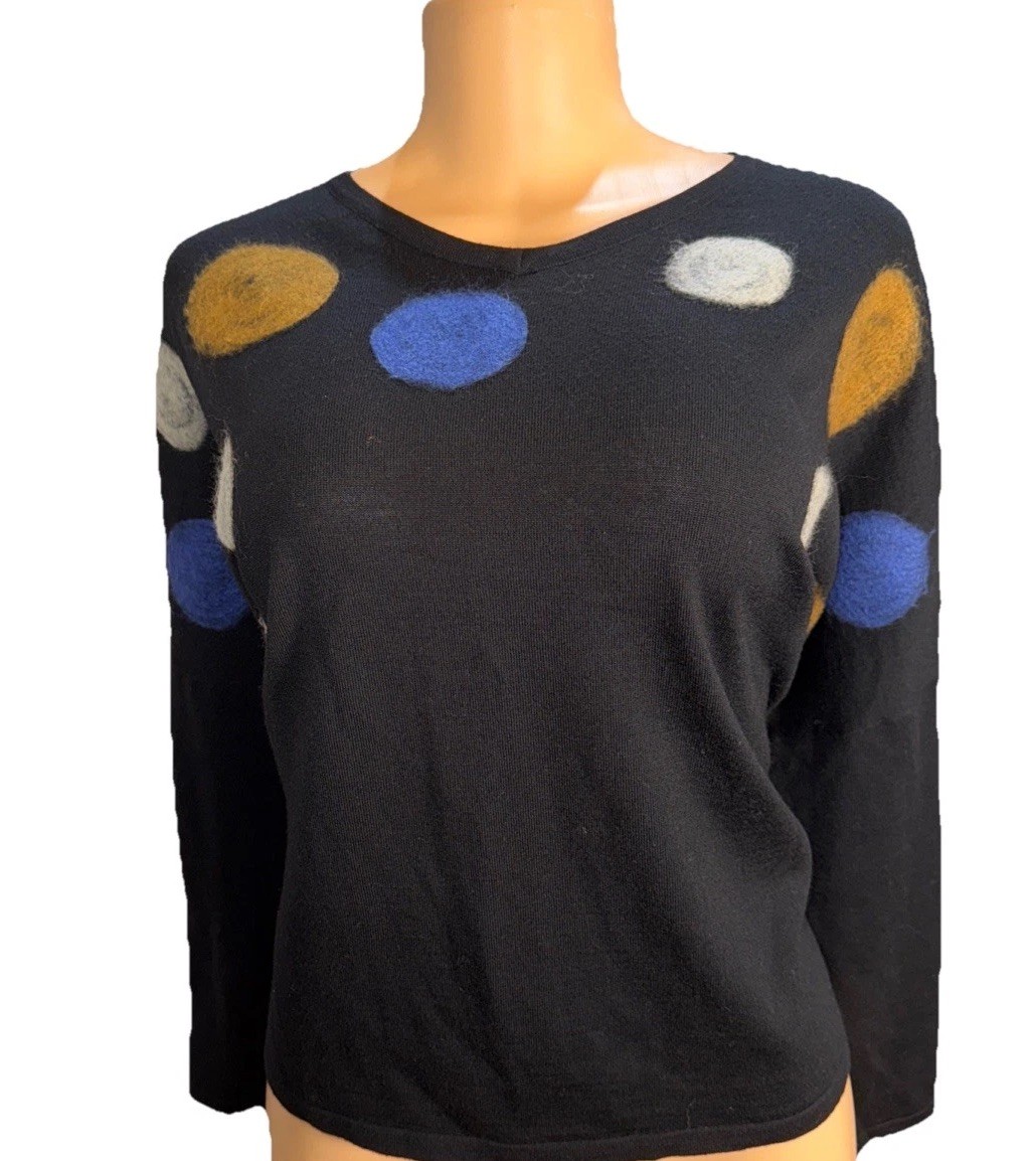 Marimekko Disjunktio 100% Wool Sweeter M Wavy Pattern (oversized) Marimekko Disjunktio 100% Wool Sweeter M Wavy Pattern (oversized)