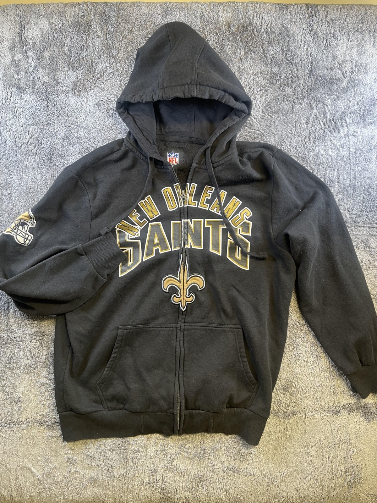 G-III Sports by Carl Banks NFL New Orleans Saints Hoodie Men\'s Size XL Black