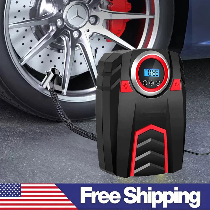 Car Tire Air Pump Inflator Portable Compressor Digital Electric Auto 150PSI 12V