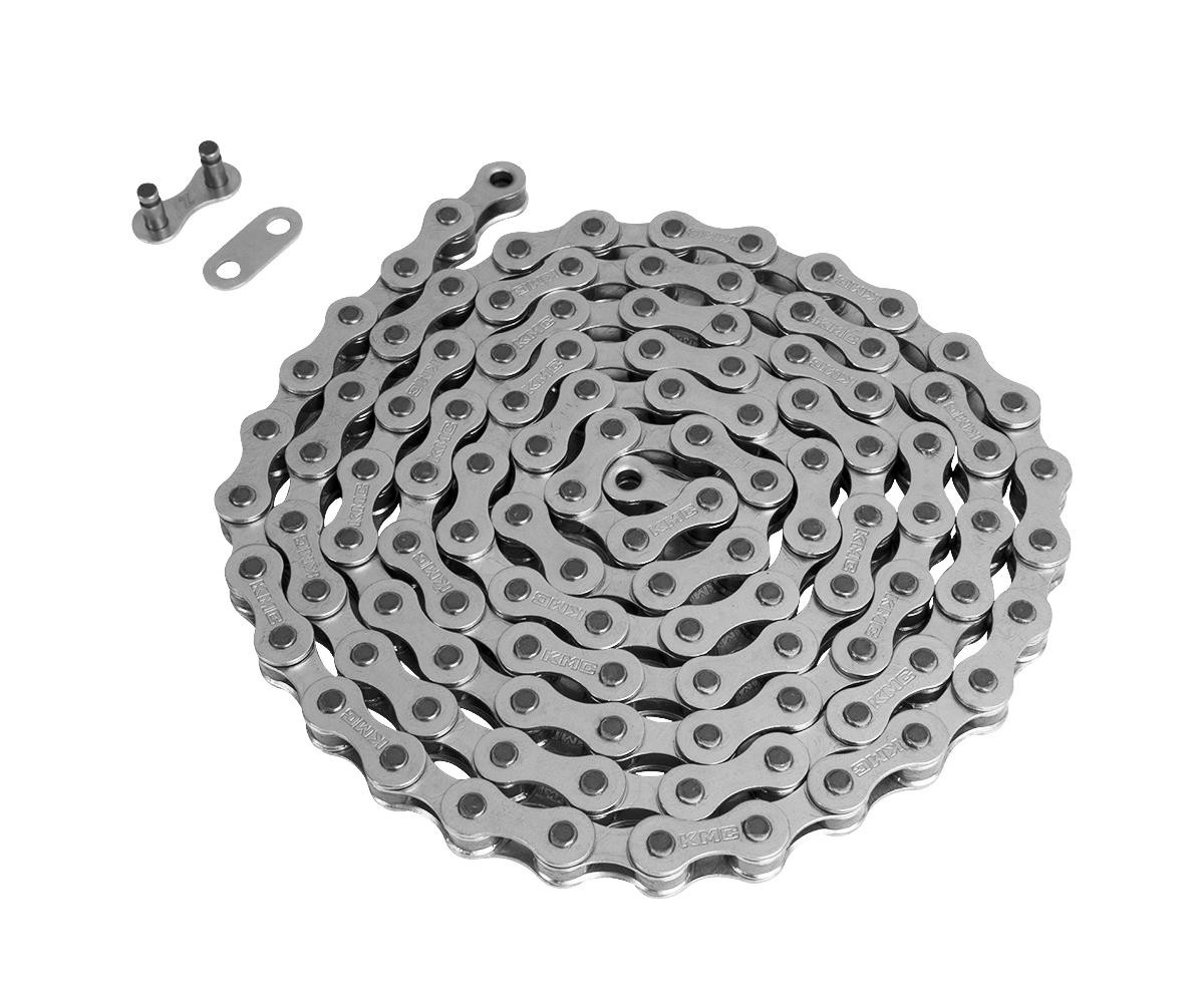 KMC Single Speed BIKE CHROME Chain 1/2 x1/8 x112 LINK Cruiser FIXIE BMX KMC Single Speed BIKE CHROME Chain 1/2 x1/8 x112 LINK Cruiser FIXIE BMX