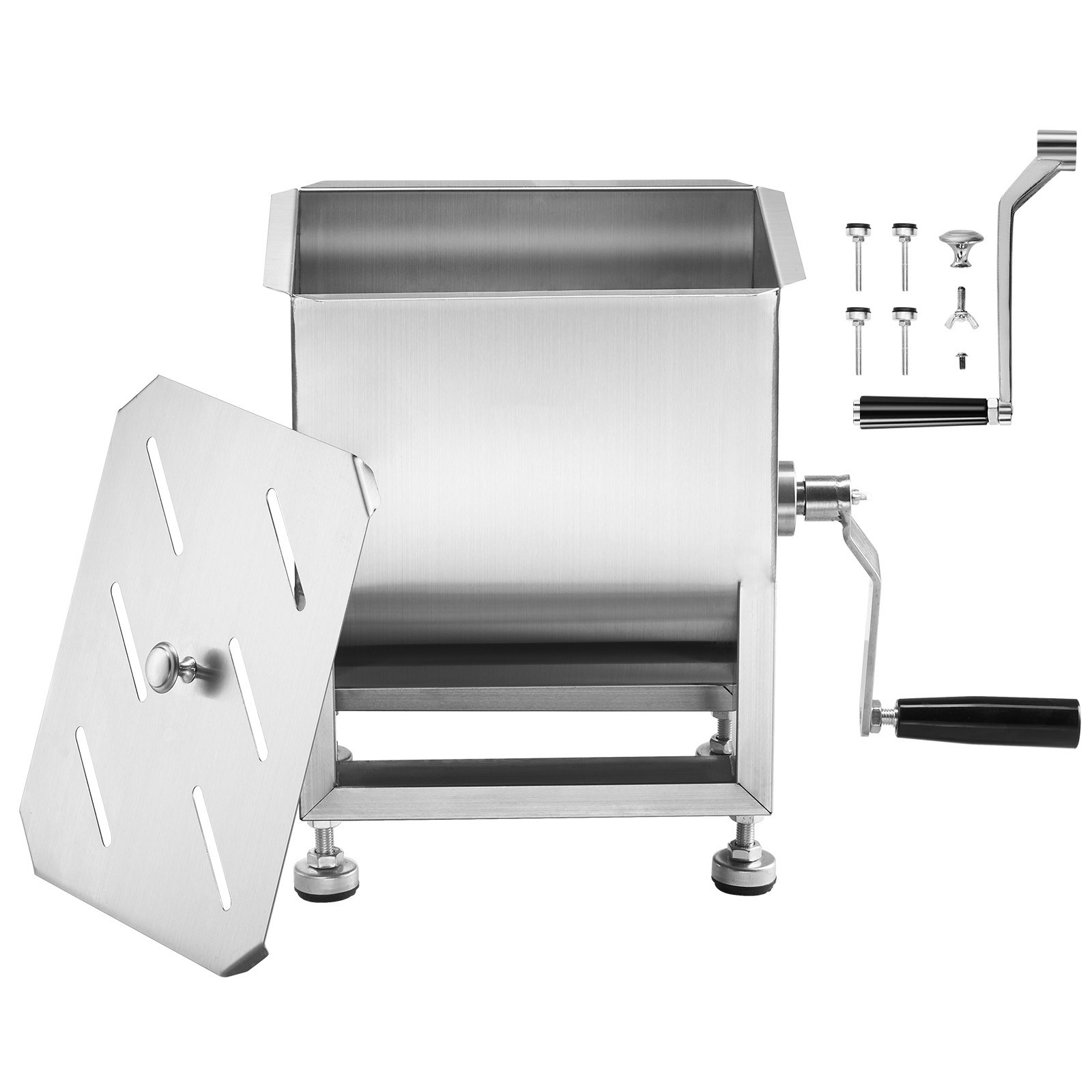 Uimoso Manual Meat Mixer 10L Fixed Tank Mixing Max 15LB for Meat Sausage Mixer