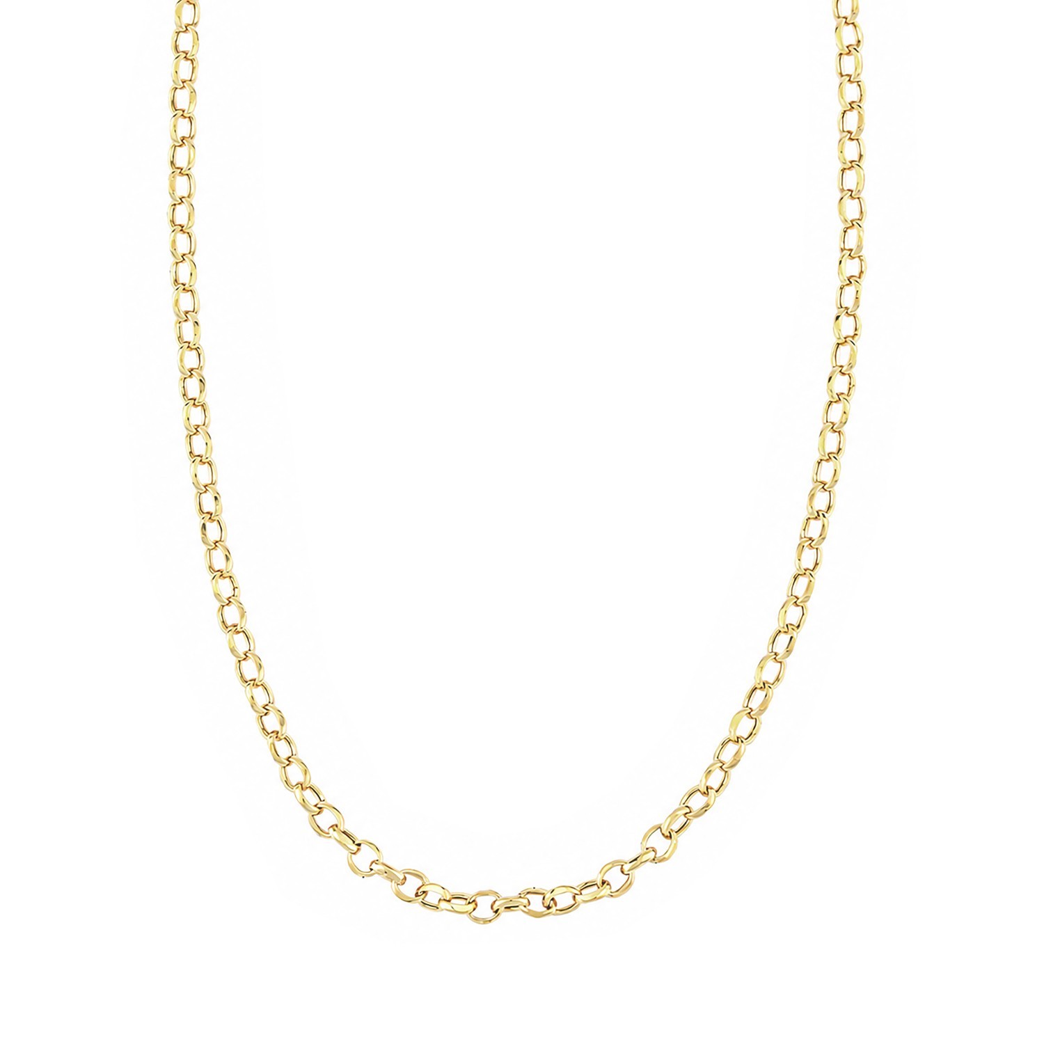 9ct Yellow Gold Rolo Chain 18