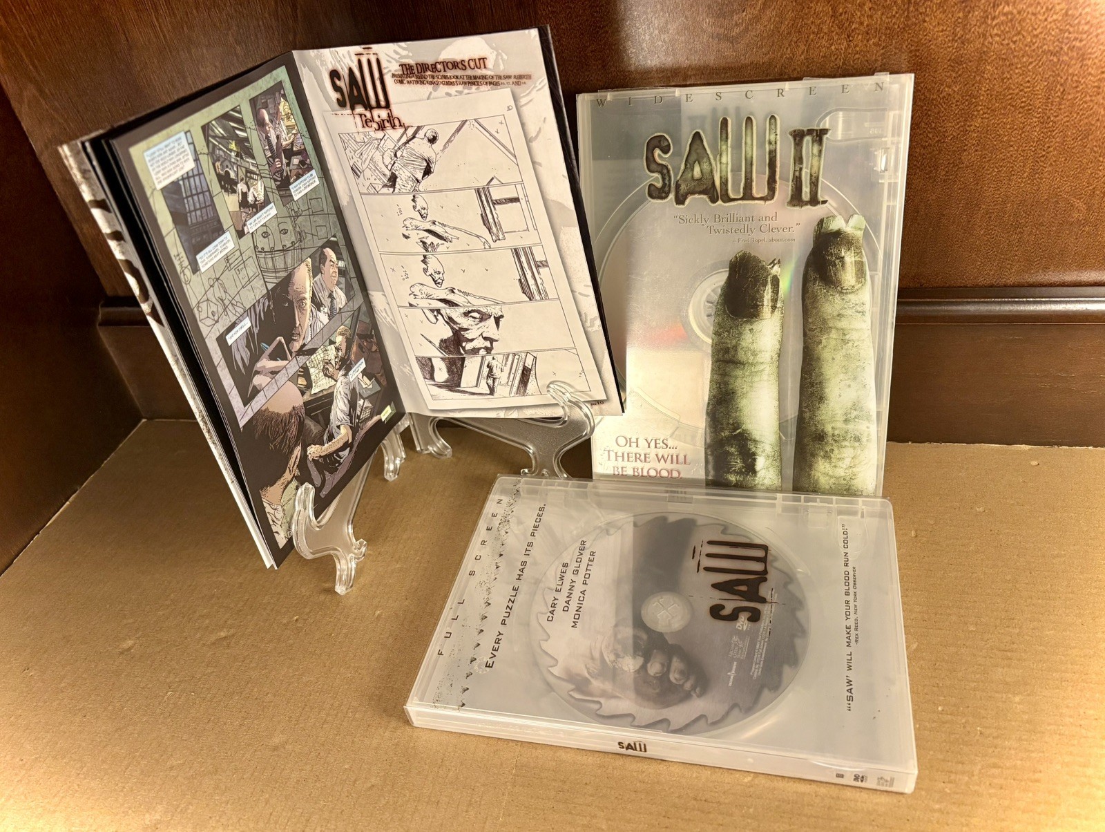 SAW & SAW II (DVD, HORROR) 100% COMPLETE Leigh Whannell, Danny Glover MINI-COMIC SAW & SAW II (DVD, HORROR) 100% COMPLETE Leigh Whannell, Danny Glover MINI-COMIC