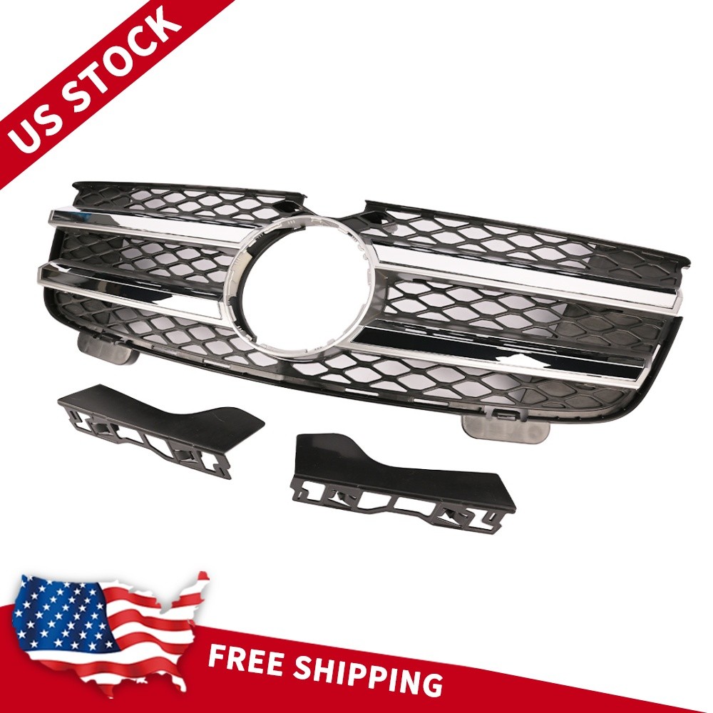 Front Bumper Grille Replacement For 2007-2009 Mercedes-Benz GL-Class GL320 GL450