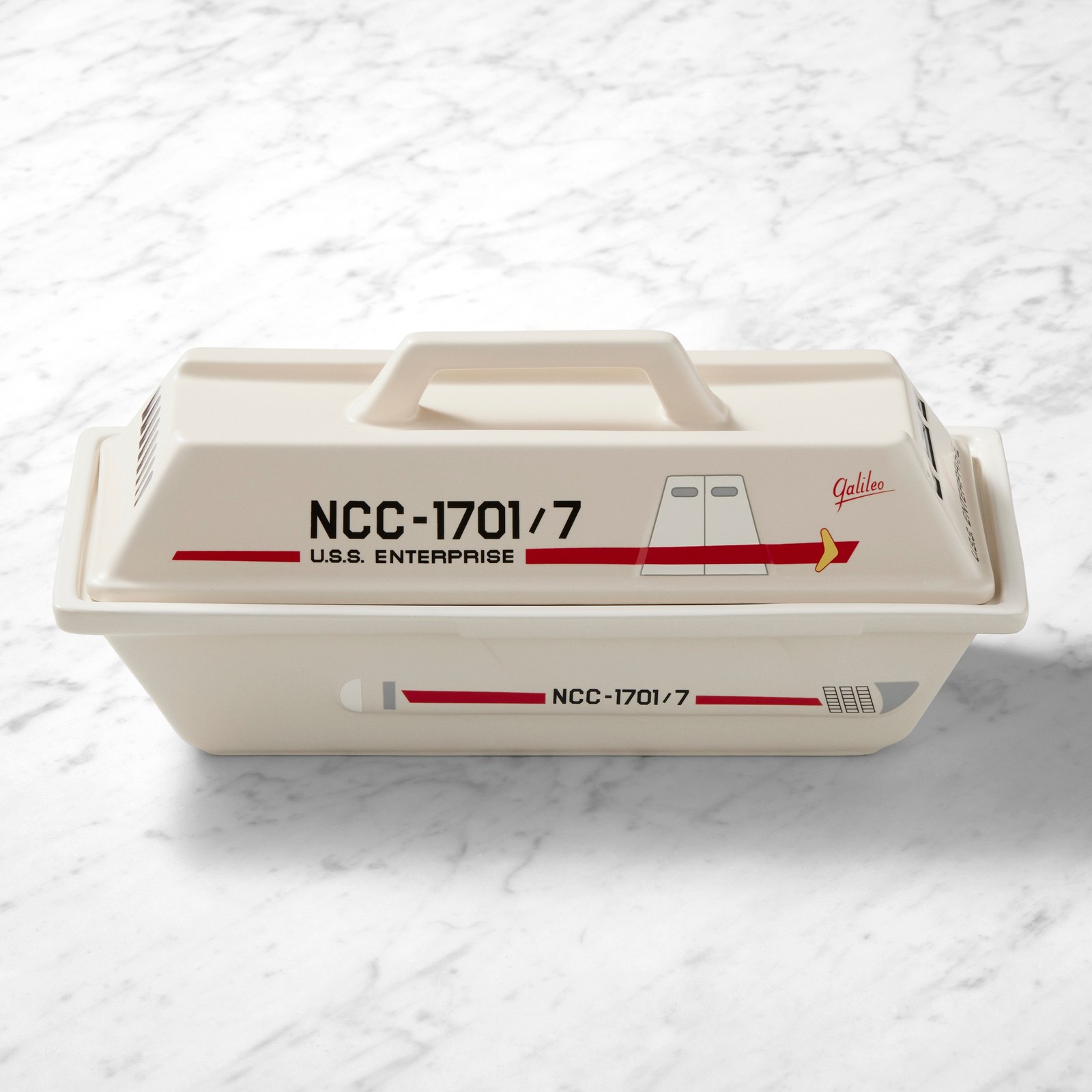 Le Creuset x Star Trek Galileo Shuttlecraft Rectangular Covered Baker, 2.5-Qt Le Creuset x Star Trek Galileo Shuttlecraft Rectangular Covered Baker, 2.5-Qt