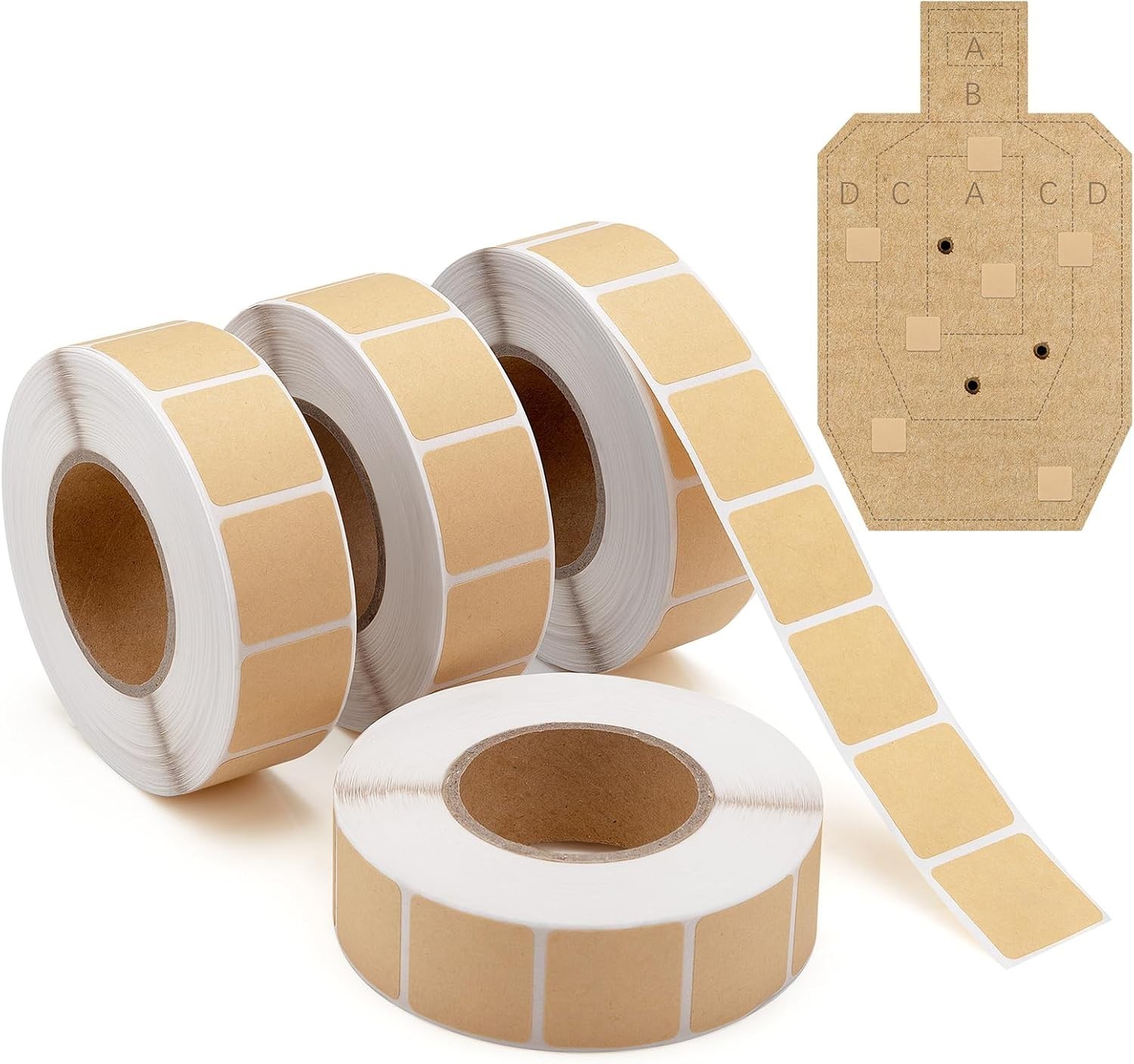 4000 Pcs 0.87 Inch Brown Target Pasters, Shooting Tape & Repair Stickers 4000 Pcs 0.87 Inch Brown Target Pasters, Shooting Tape & Repair Stickers
