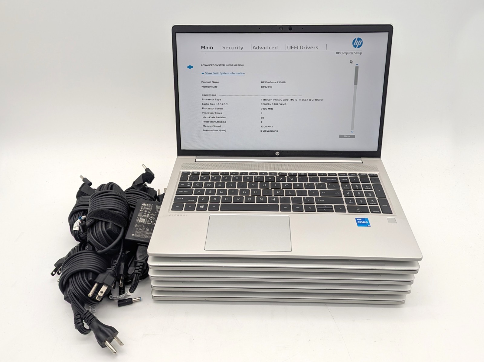 Lot of 5 HP ProBook 450 G8 - 15.6\