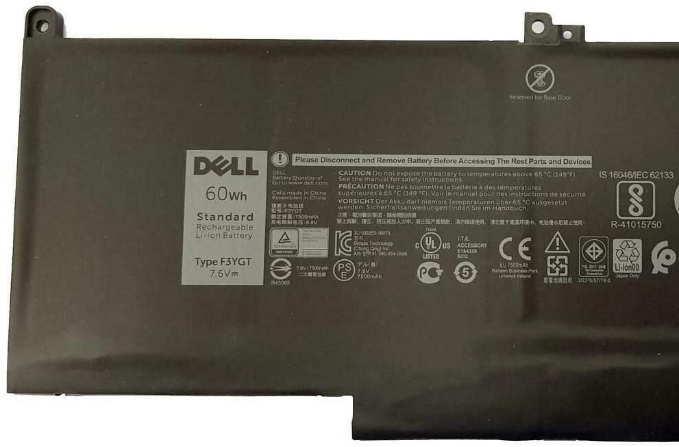 Genuine M3WC 0DM3WC 2X39G For Latitude 14 7000 7480 7490 P73G002 60WH 7.6V