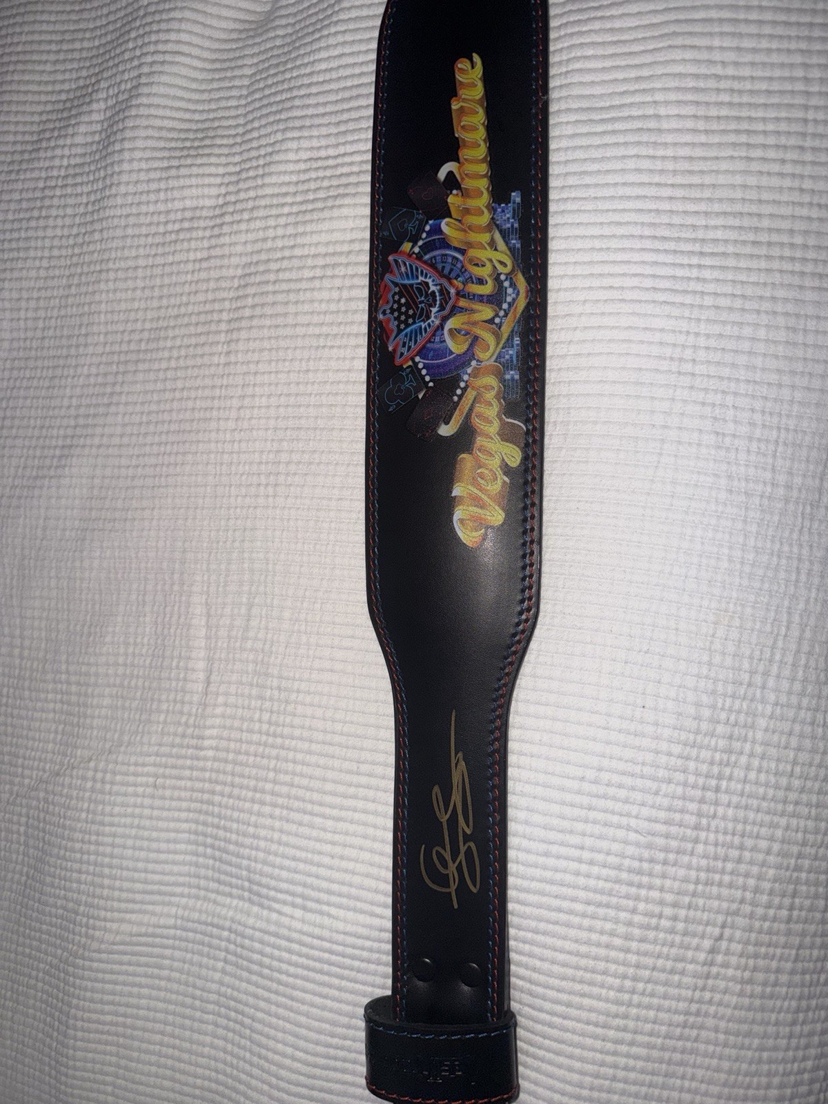 WWE Cody Rhodes autographed weightlifting Belt with FANATICS COA WWE Cody Rhodes autographed weightlifting Belt with FANATICS COA