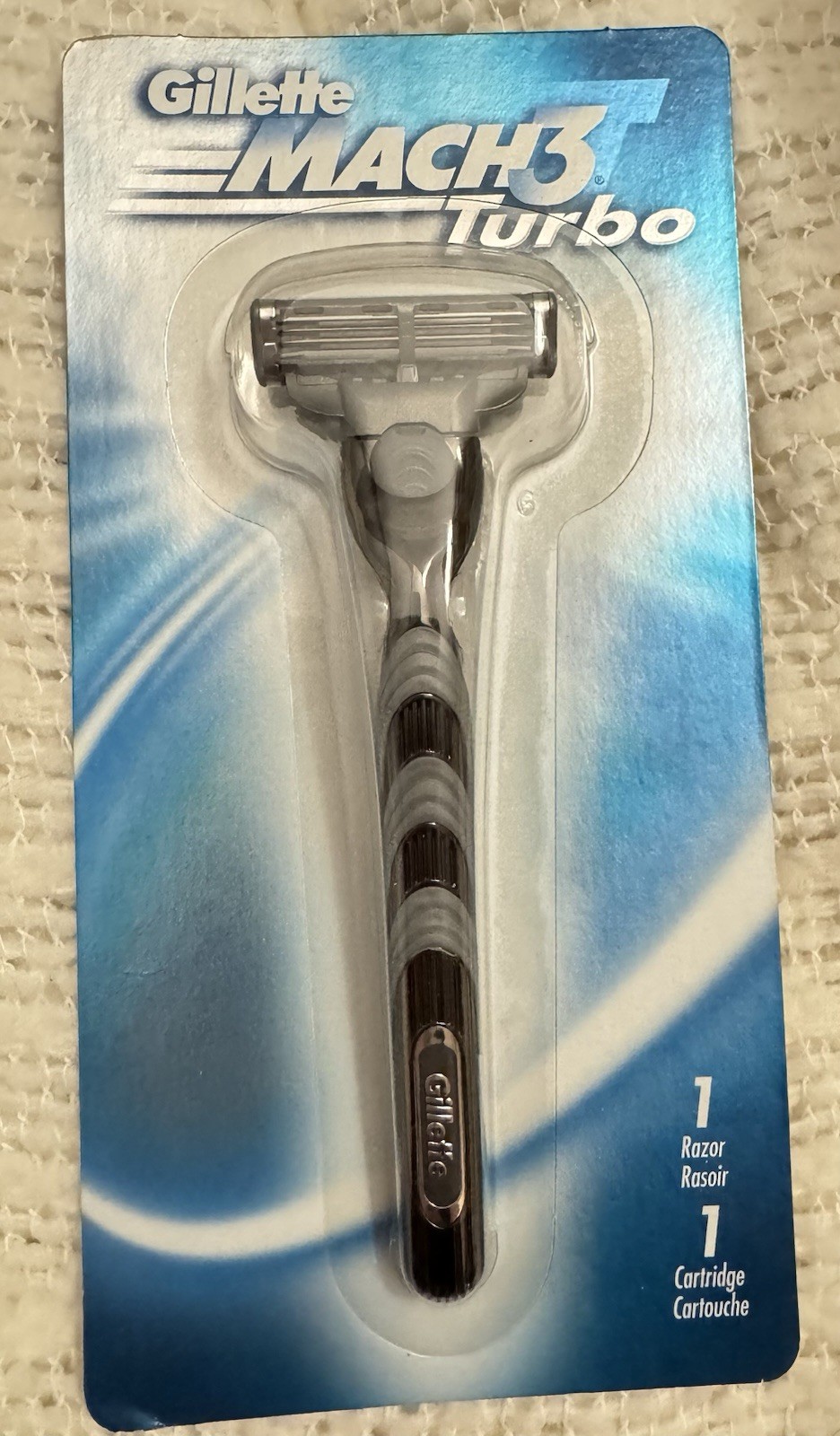 Vintage 2001 Mach 3 Turbo Gillette New Razor With Blade Vintage 2001 Mach 3 Turbo Gillette New Razor With Blade