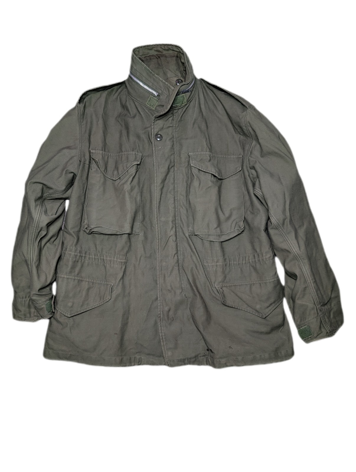 Vintage 1968 US Army M65 Field Jacket Medium Short Olive Green Vietnam 