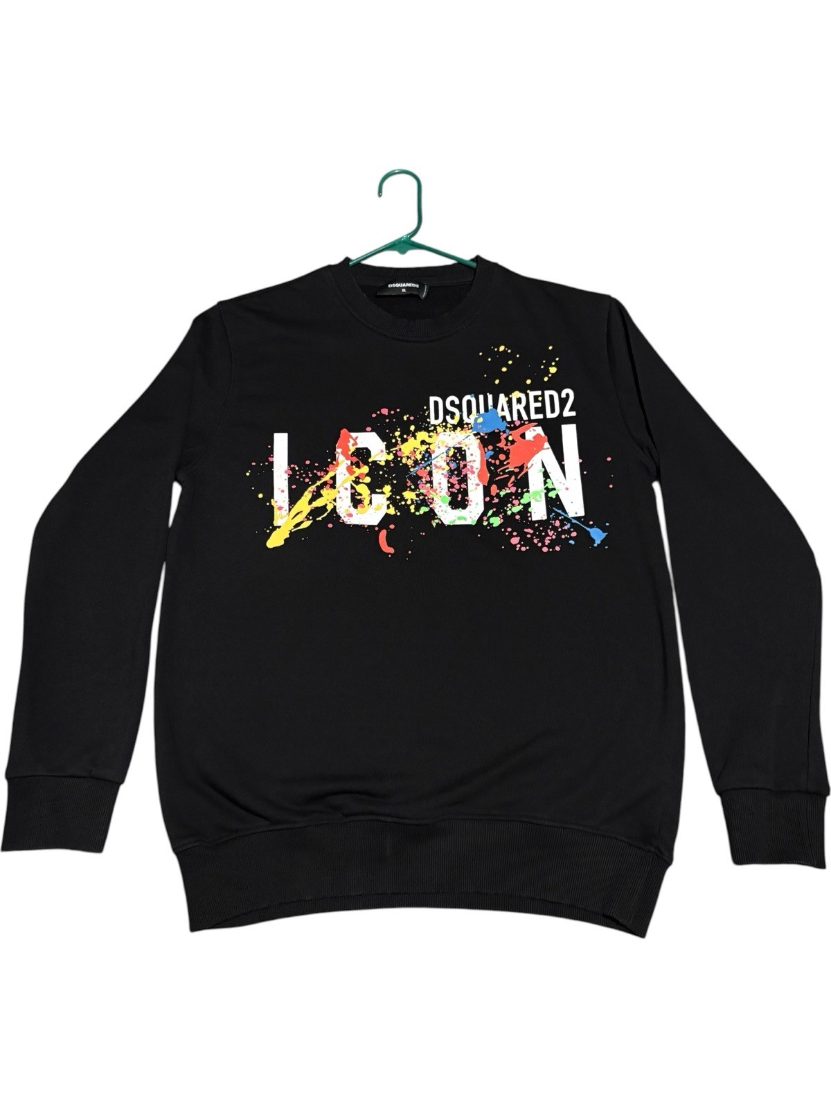 $250 Dsquared2 Icon logo sweatshirt Sweater Paint Splatter Aop Archive Designer $250 Dsquared2 Icon logo sweatshirt Sweater Paint Splatter Aop Archive Designer