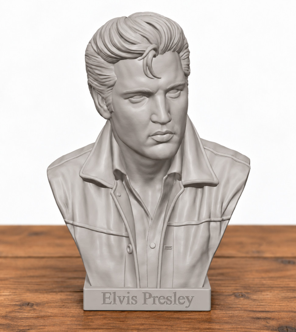 Elvis Presley Bust, Remembrance, Elvis, King of Rock and Roll, Statue, Music Elvis Presley Bust, Remembrance, Elvis, King of Rock and Roll, Statue, Music