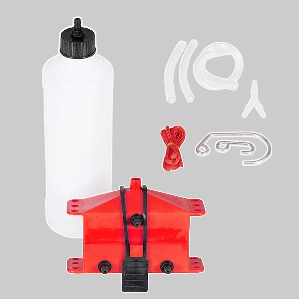 Motorcycle Chain Cleaner Tool Kit Bike Cleaning Brush Washer Lubricator