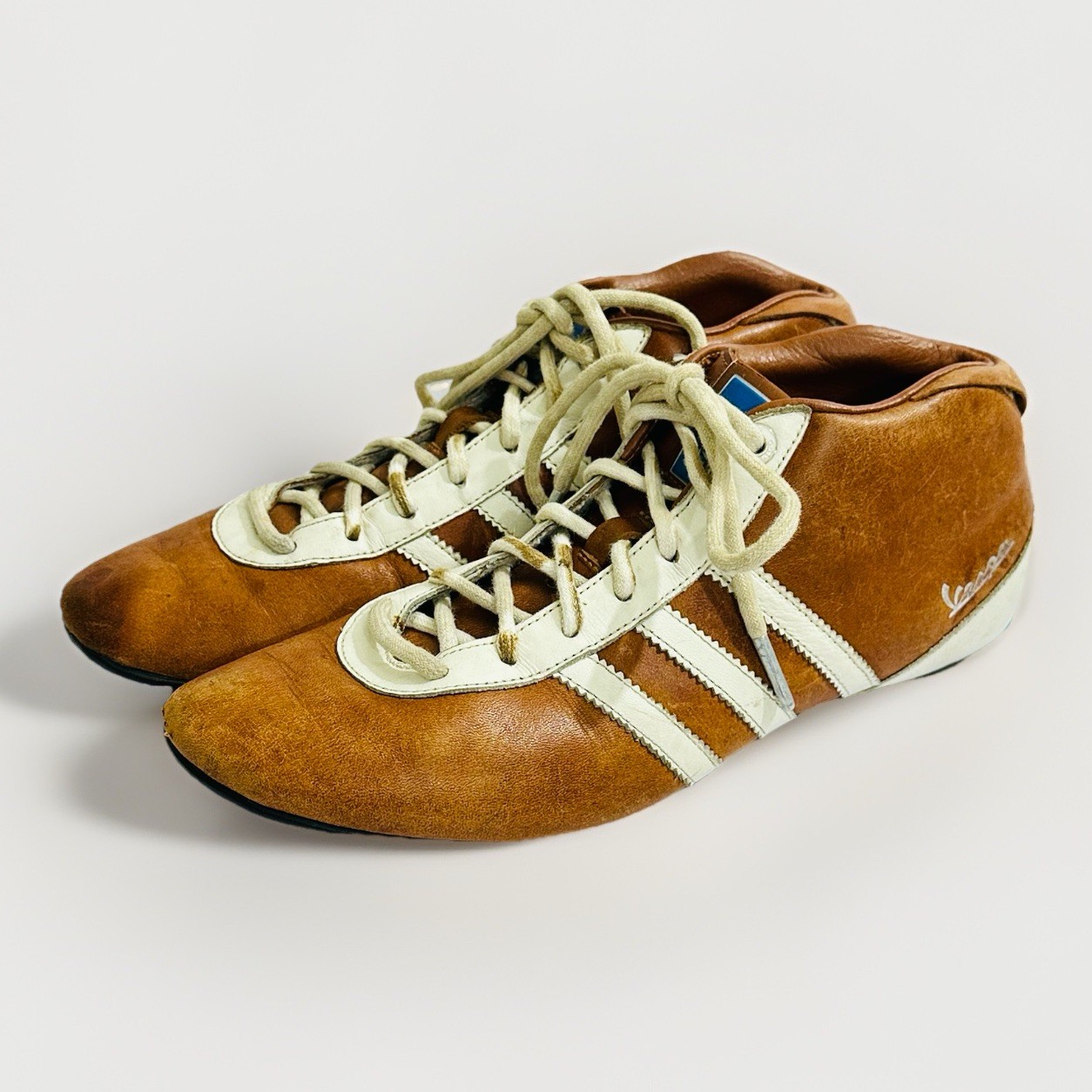 Adidas Originals Vespa Gran Lusso - Size US 6 Tan Brown Suede Sneakers Shoes Adidas Originals Vespa Gran Lusso - Size US 6 Tan Brown Suede Sneakers Shoes