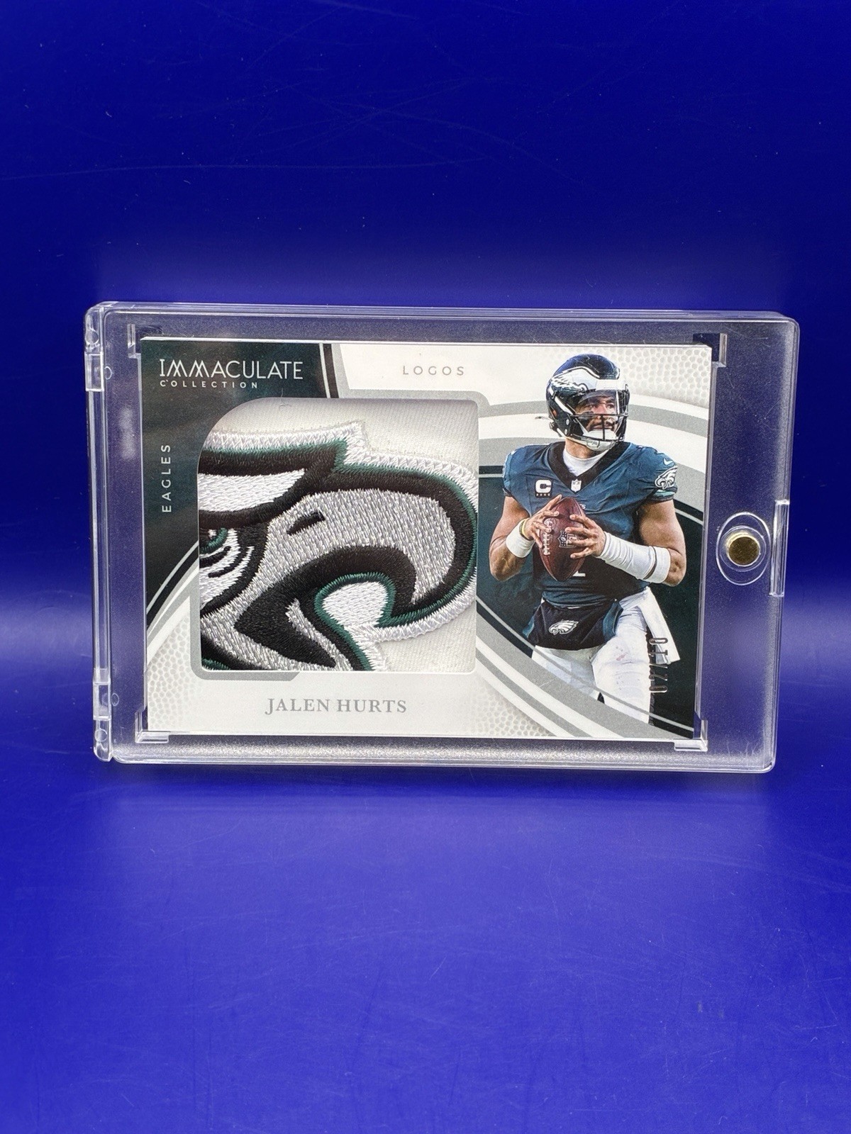 Jalen Hurts Jumbo Patch Philadelphia Eagles LOGO 2025 Immaculate Logos /10 Jalen Hurts Jumbo Patch Philadelphia Eagles LOGO 2025 Immaculate Logos /10