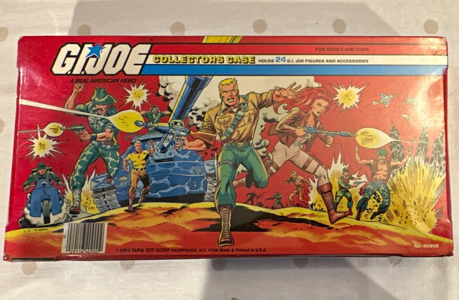 Vintage 1984 G.I. Joe Carrying Case Holds 24 Figures Red Plastic.Great Condition Vintage 1984 G.I. Joe Carrying Case Holds 24 Figures Red Plastic.Great Condition