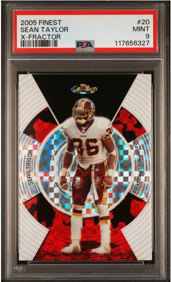 2005 Topps Finest - Sean Taylor #20 X-Fractor /250 - Redskins PSA 9 - 🐐 2005 Topps Finest - Sean Taylor #20 X-Fractor /250 - Redskins PSA 9 - 🐐