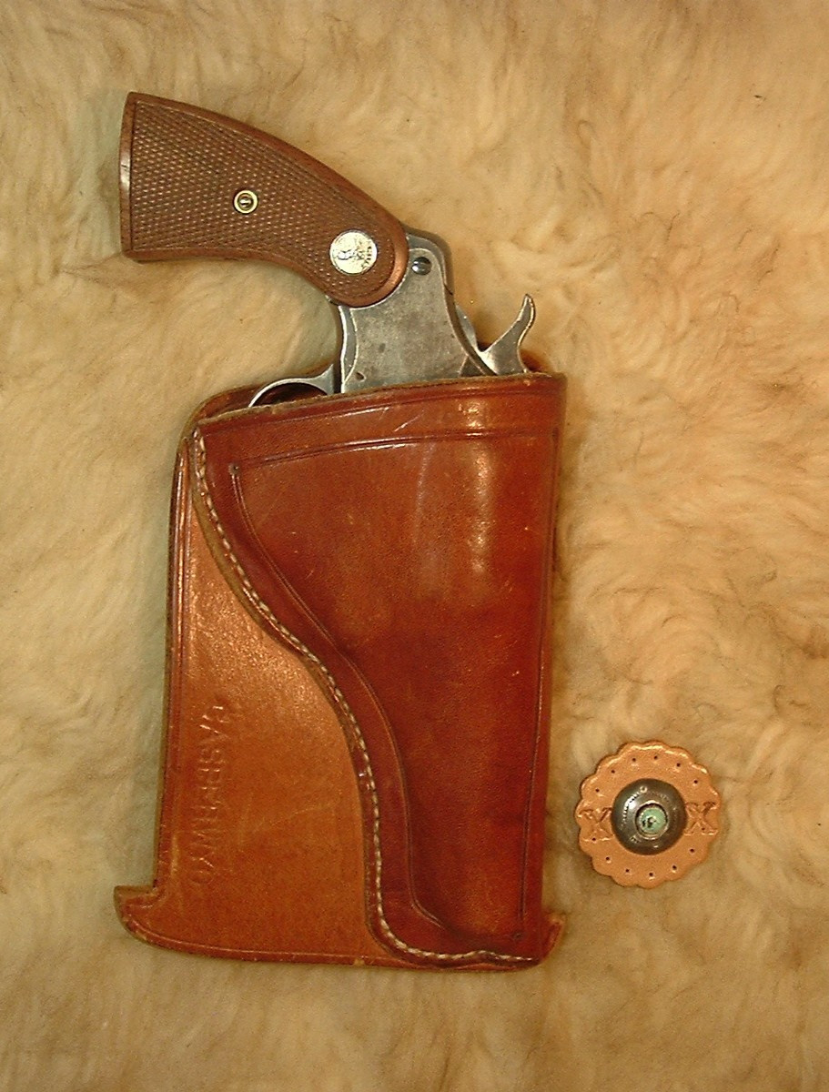 RARE EXCELLENT 1930\'s VINTAGE CASPER WYO POCKET HOLSTER FOR COLT ARMY SPL.