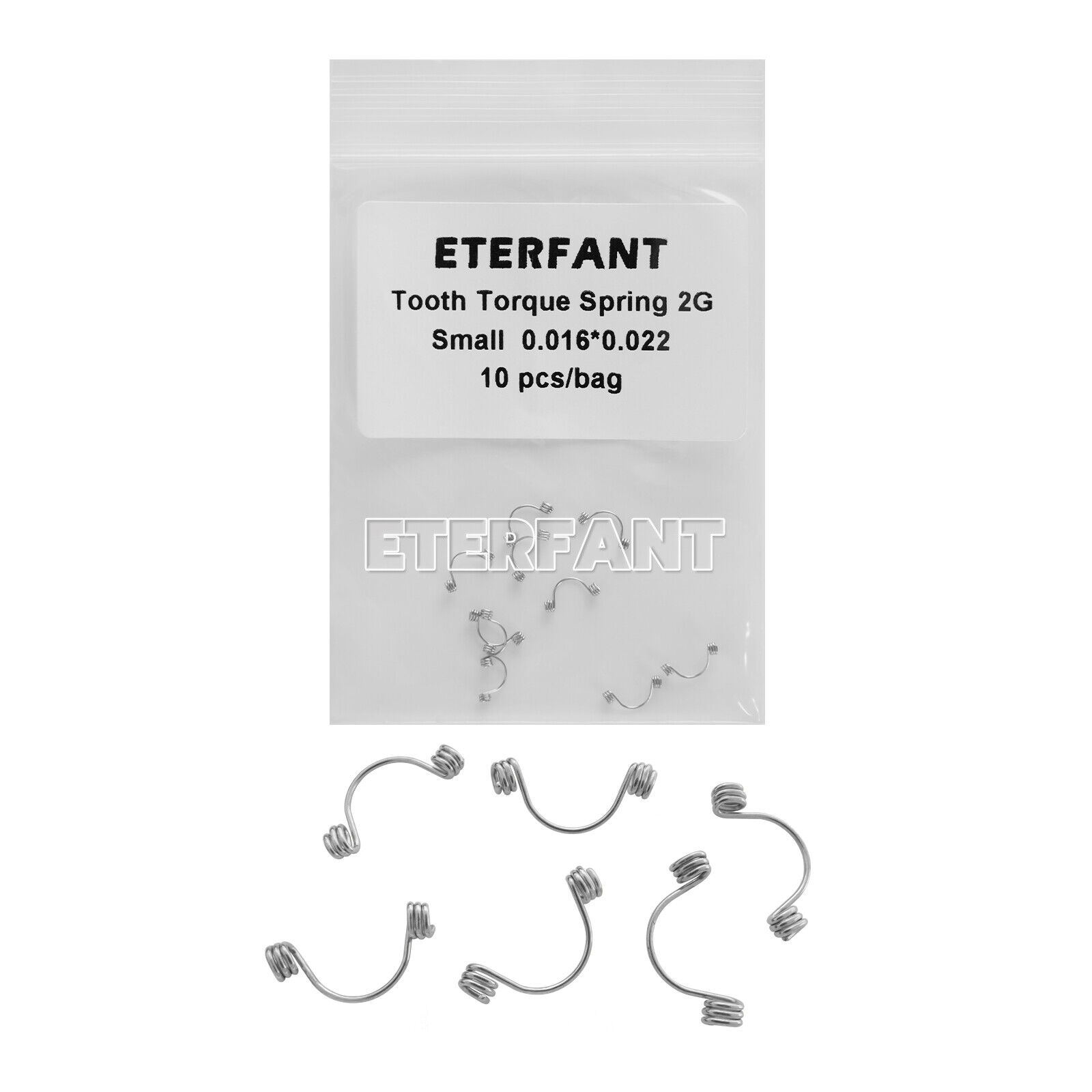 10PCs ETERFANT Dental Orthodontic Tooth Curved Torquing Springs Anterior Small