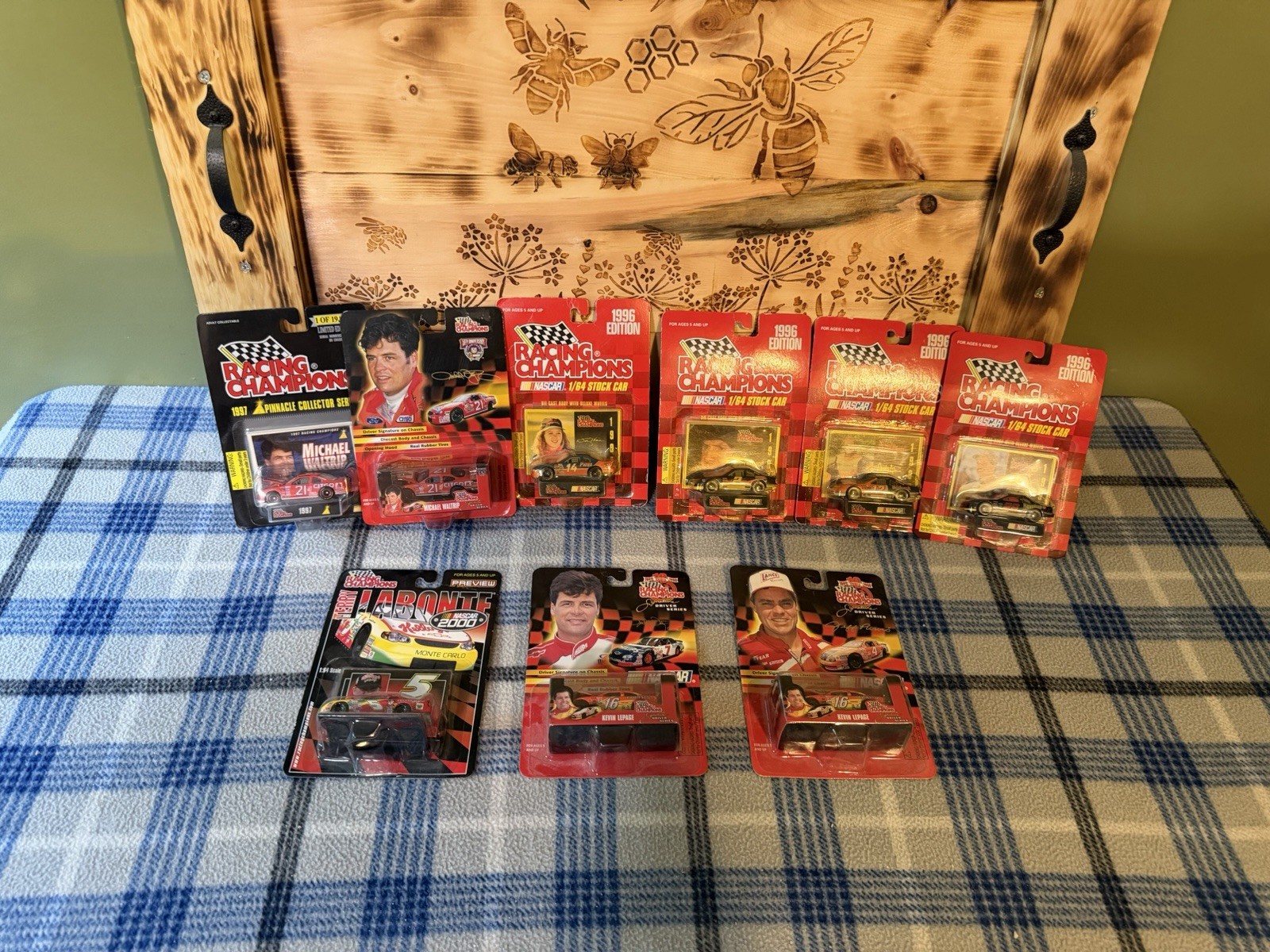 Racing Champions NASCAR 1:64 Diecast Lot of 9 Sealed 2 Misprints 1996-2000