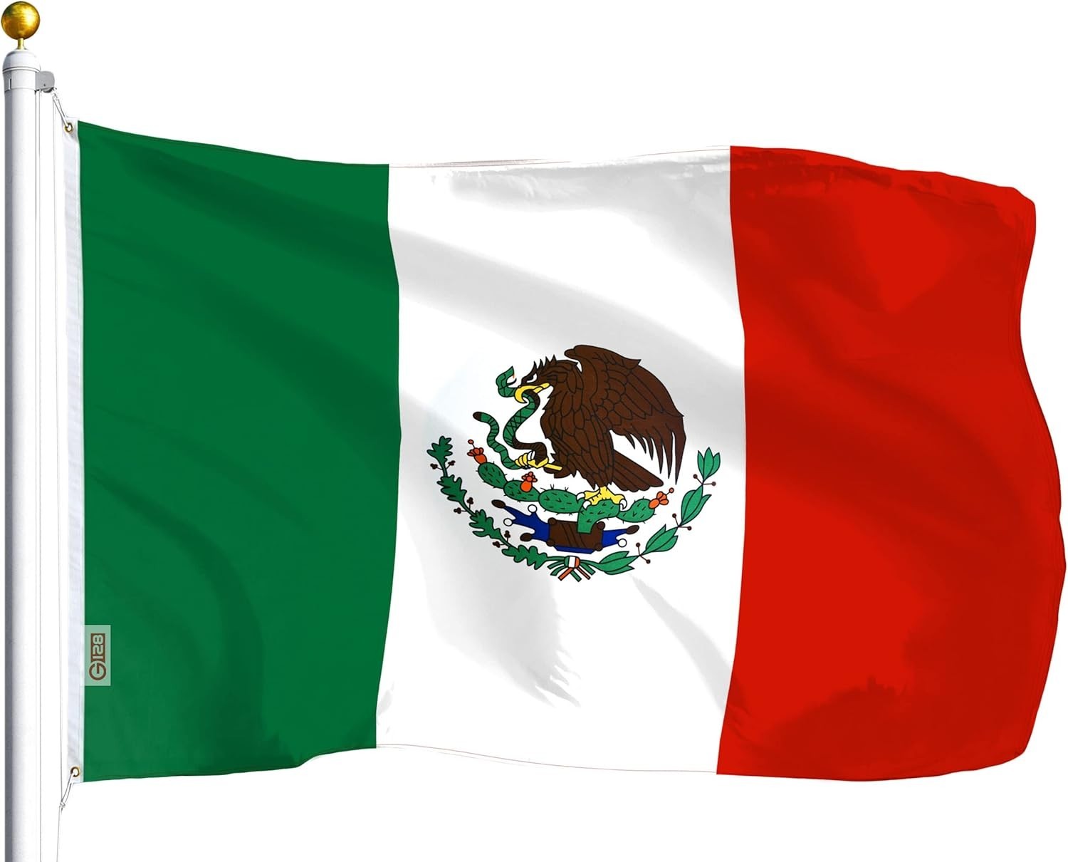 G128 – Mexico (Mexican) Flag | 3x5 feet | Printed Polyester, Vibrant Colors