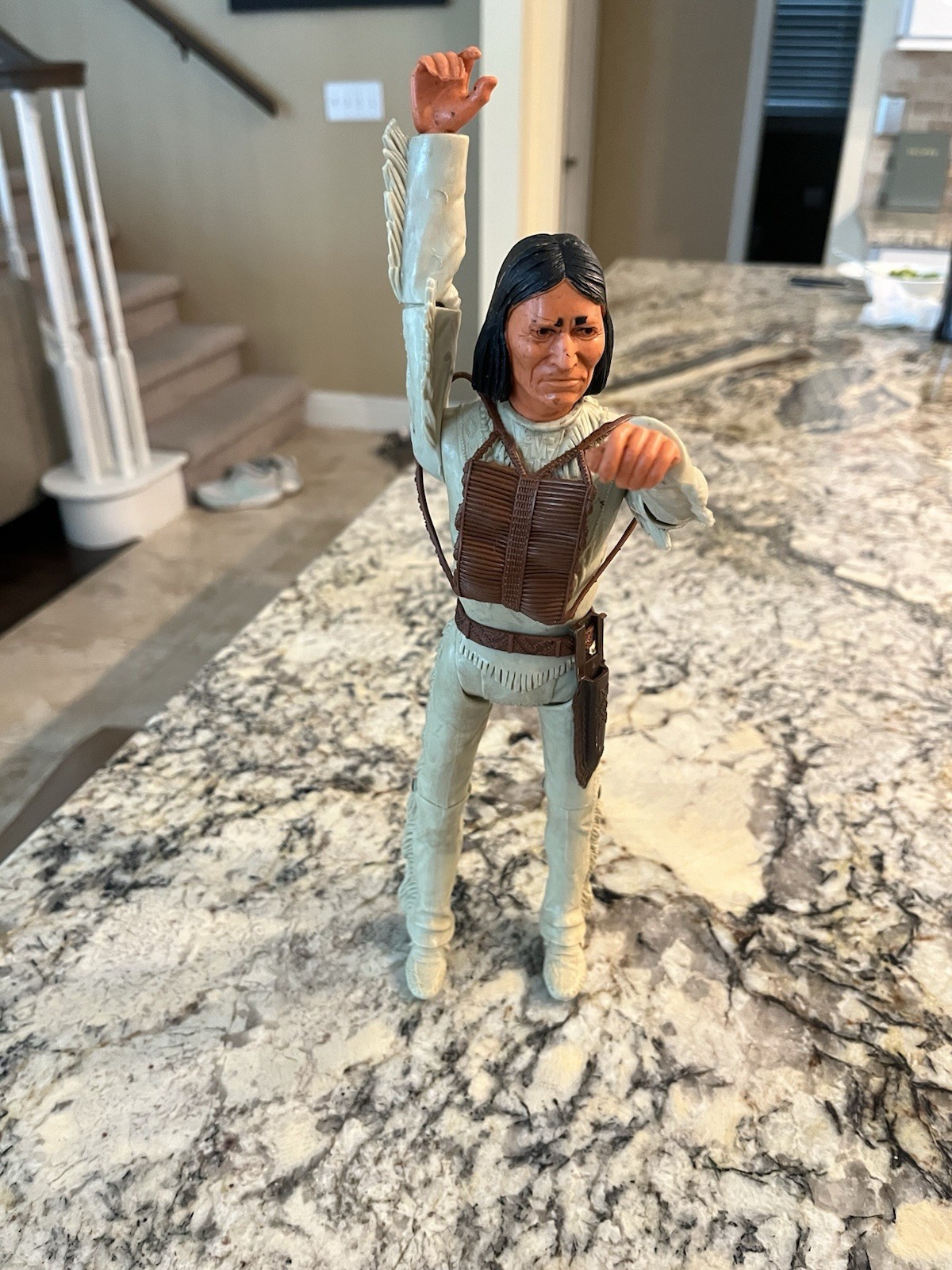 Vintage Marx Best of the West / Johnny West Geronimo Figure  With Accessories