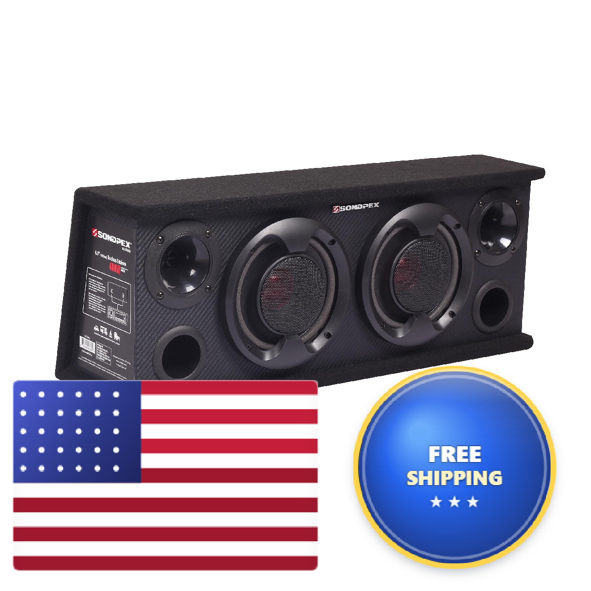 Sondpex 6.5 Speakers2-Way Car Speakersdoor Speakercar Audio Tweetersspeaker Sondpex 6.5 Speakers2-Way Car Speakersdoor Speakercar Audio Tweetersspeaker