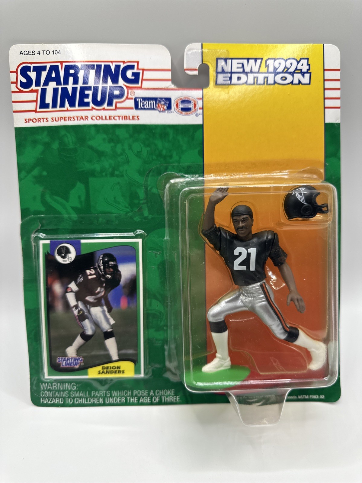 1994 Kenner Starting Lineup NFL Figure - DEION SANDERS Falcons - NEW Sealed 1994 Kenner Starting Lineup NFL Figure - DEION SANDERS Falcons - NEW Sealed