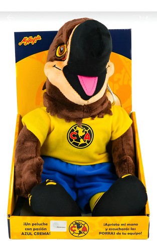 Peluche Oficial Mascota Águila Club América Mi Alegría con Sonido – 38cm 15inch