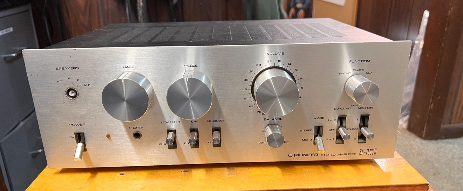 Pioneer SA-7500 II Vintage Integrated Stereo Amplifier Tested READ