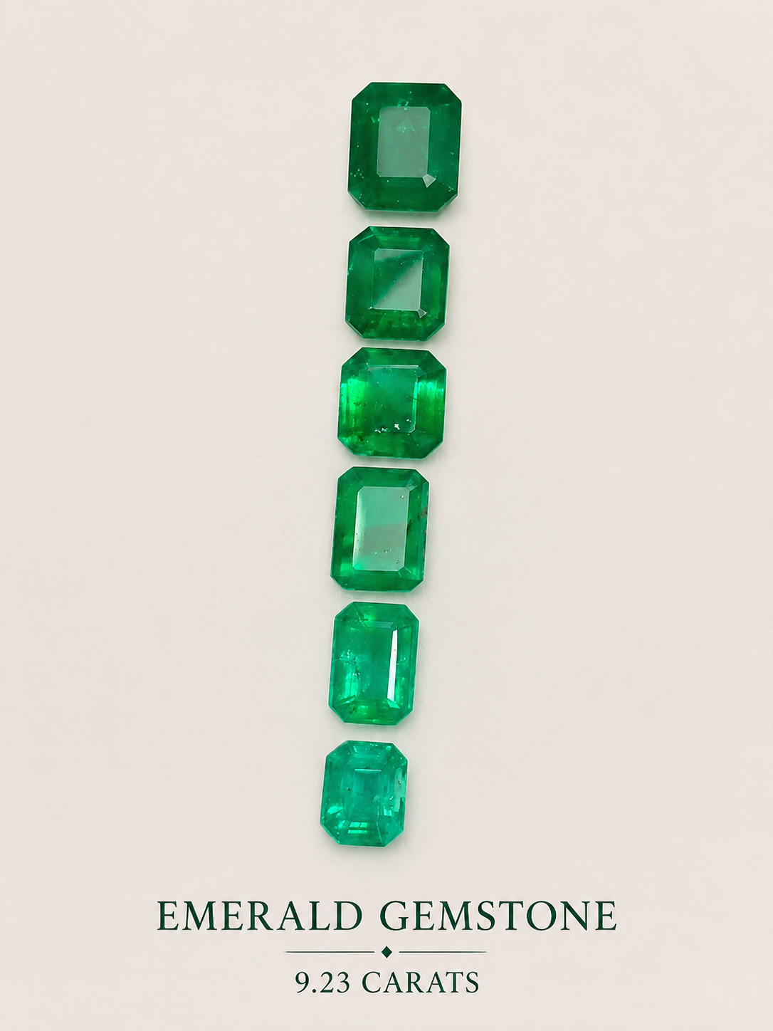9.25 Ct Natural Vivid Green Swat Emerald Cut Loose Gems Lot :Emerald for Jewelry