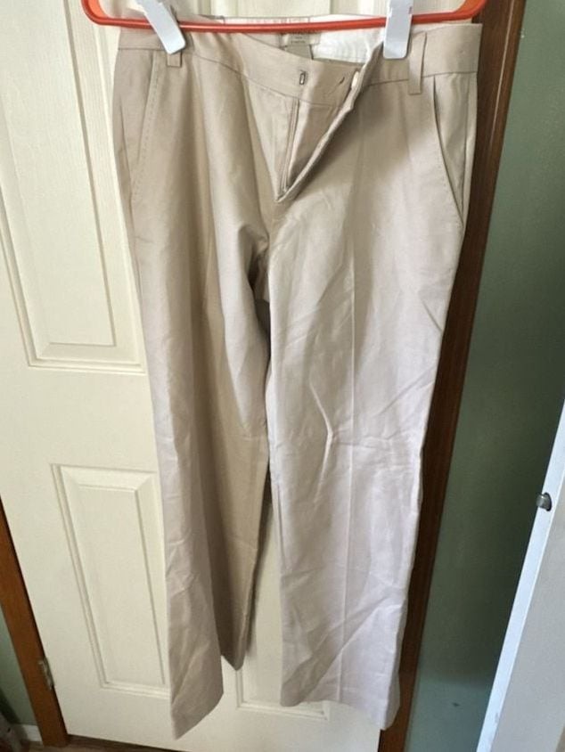 Banana Republic Martin Fit Pants Size 8R Tan Stretch Cotton