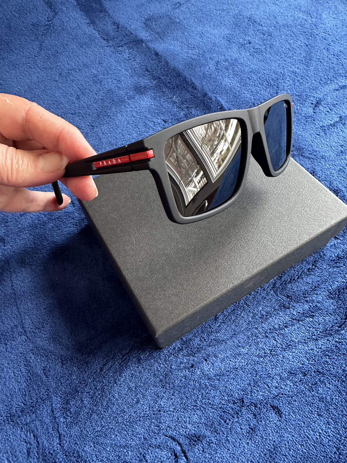 NEW PRADA LINEA ROSSA MEN\'S SUNGLASSES MATTE BLACK NEW PRADA LINEA ROSSA MEN\'S SUNGLASSES MATTE BLACK
