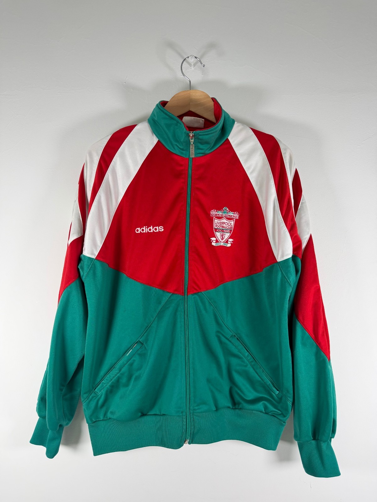 Vintage 1992-93 Adidas Liverpool Centenary Track Jacket (Size: L) Vintage 1992-93 Adidas Liverpool Centenary Track Jacket (Size: L)