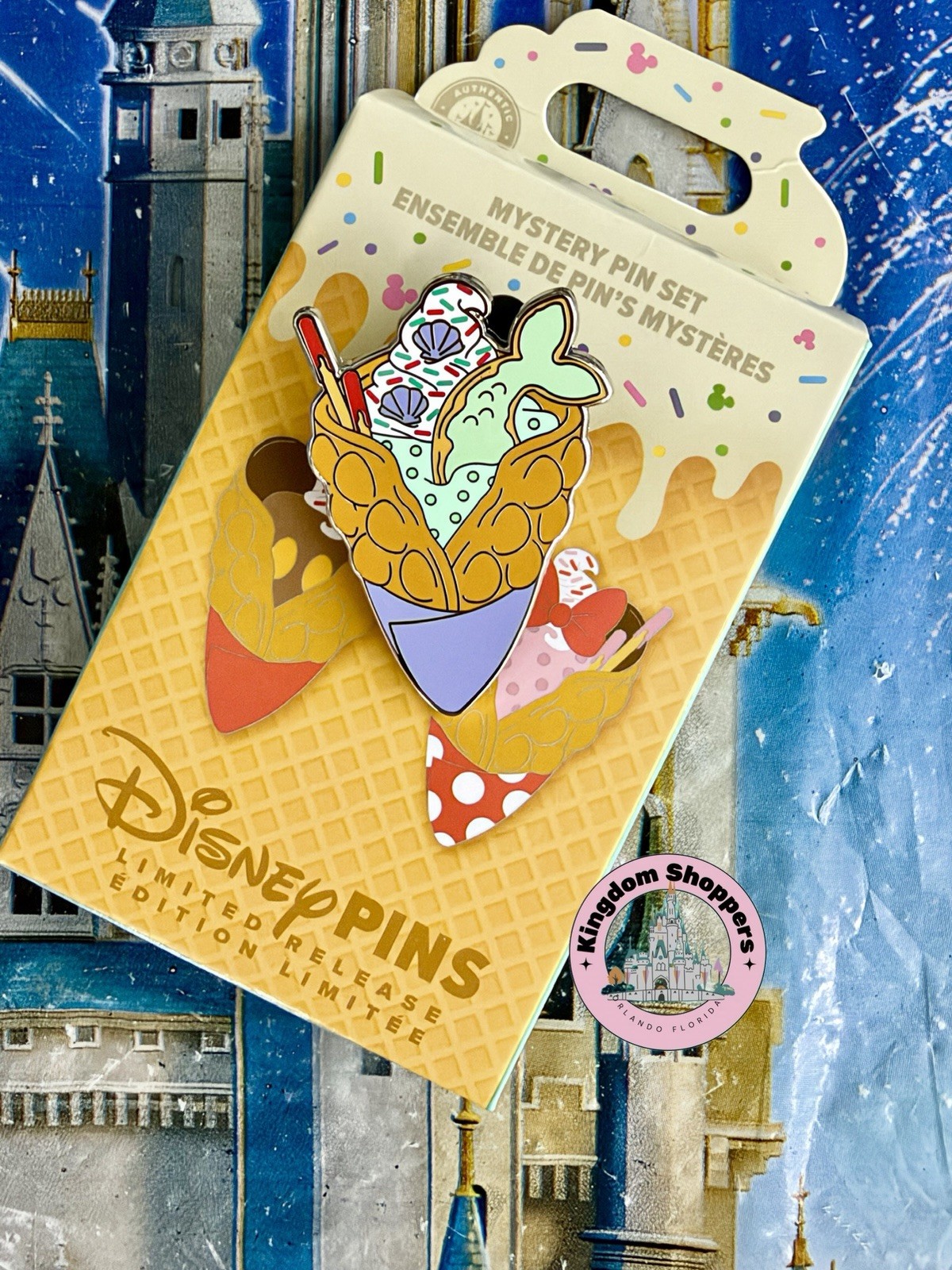2026 Disney Store Waffle Cone Mystery Pin LR The Little Mermaid Ariel ONLY 2026 Disney Store Waffle Cone Mystery Pin LR The Little Mermaid Ariel ONLY