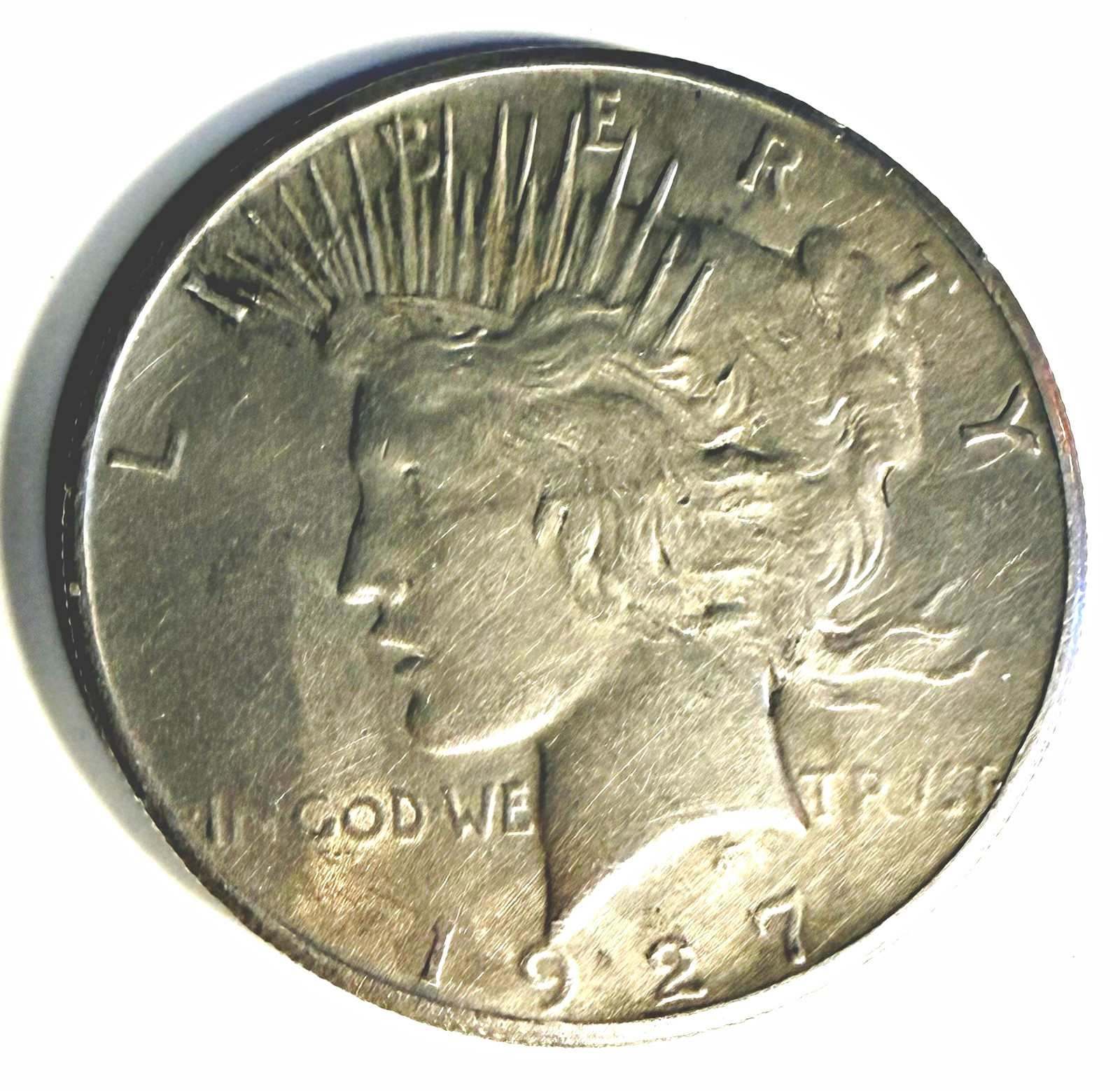 1927 P Peace Silver Dollar $1 Business Strike .900 Silver KM#140 1927 P Peace Silver Dollar $1 Business Strike .900 Silver KM#140