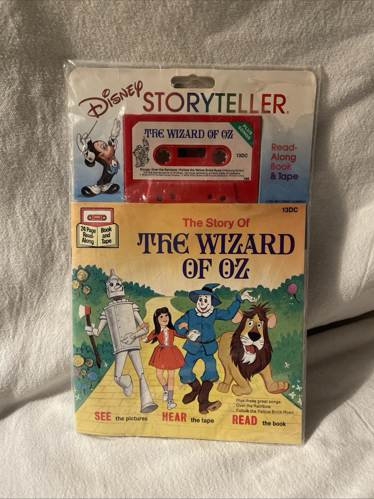 Disney Wizard of Oz Cassette Storyteller Read Along Book Vintage New Disney Wizard of Oz Cassette Storyteller Read Along Book Vintage New